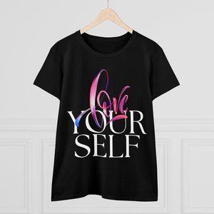 Self Love and Care Healing Gift Artwork Woman's Girl's T Shirt Tee Top S M L XL